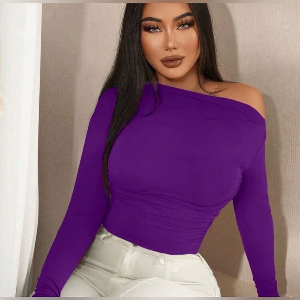 Purple Long Sleeve Top - Picture 5 of 5